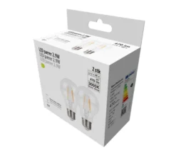 LED-pære standard 2,9 W E27 2-pk.