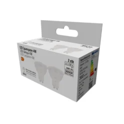 LED-spotpære 4 W GU10 2-pk.