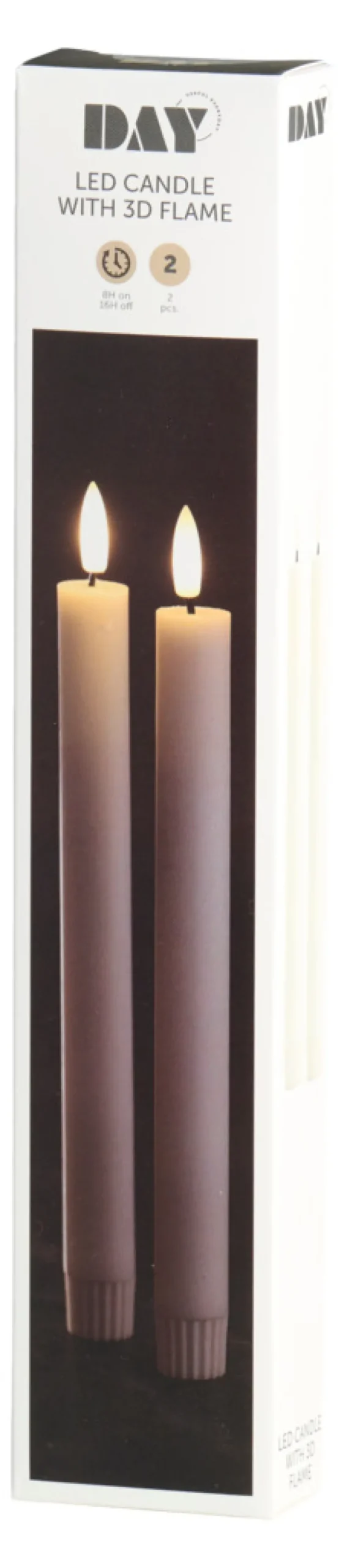 LED-stearinlys middagslys 2 stk. - DAY