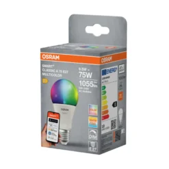 LEDVANCE SMART+ standard pære RGBW E27 9,5 W