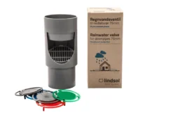 Lindsolutions regnvandsventil til nedløbsrør 75 mm