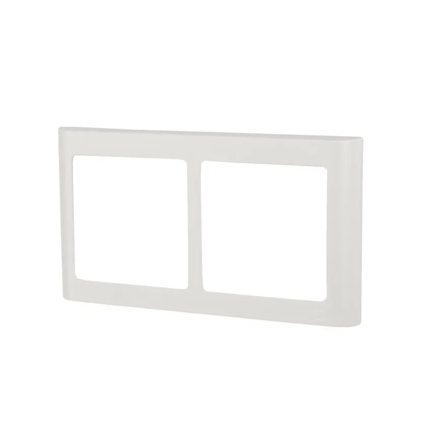 LK FUGA® designramme Soft 63 2×1 modul vandret hvid
