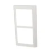LK FUGA® designramme Soft 63 2×1 modul lodret hvid