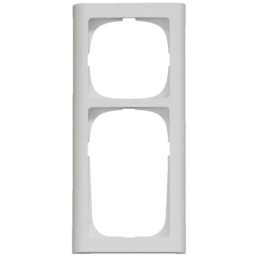 LK FUGA® Softline ramme 63 afbryder + stikkontakt hvid