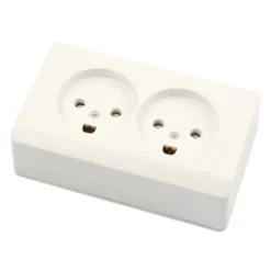 LK Opus® 66 stikkontakt med jord 2 udtag