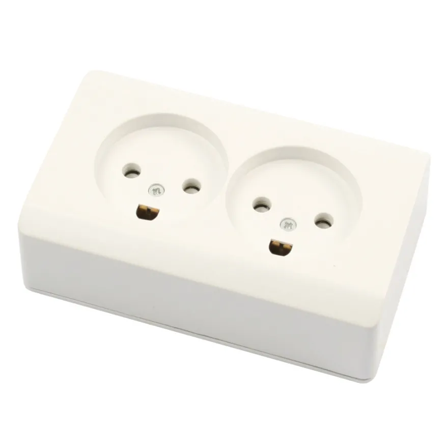 LK Opus® 66 stikkontakt med jord 2 udtag