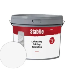 Loftmaling glans 3 hvid 9 liter - Stabile®