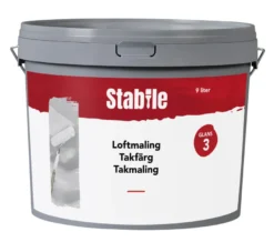 Loftmaling glans 3 hvid 9 liter - Stabile®