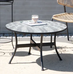 Loungebord Rom mosaik Ø76 cm - Sunlife®