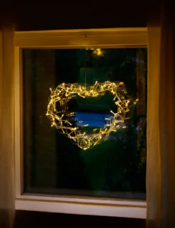 Lyshjerte 80 LED-pærer 40 cm