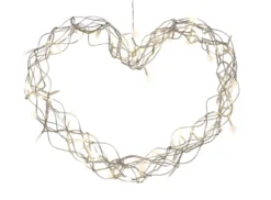 Lyshjerte 80 LED-pærer 40 cm