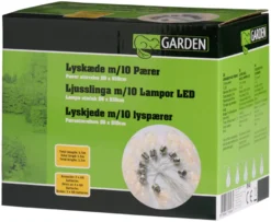 Lyskæde med 10 pærer 5,5 meter - Garden®