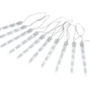 Lyskæde m/istapper 10 LED hvid 9,5 meter
