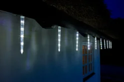 Lyskæde m/istapper 10 LED hvid 9,5 meter