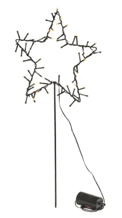 Lysstjerne spyd/ophæng 30 cm