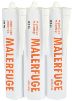 Malerfugemasse hvid 3 x 300 ml