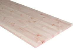 Massiv bordplade i fyr - 25 mm x 62 x 242 cm