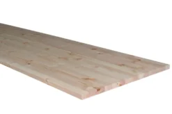 Massiv bordplade i fyr - 25 mm x 62 x 242 cm