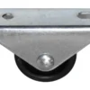 Møbelhjul buk fast sort 30 mm