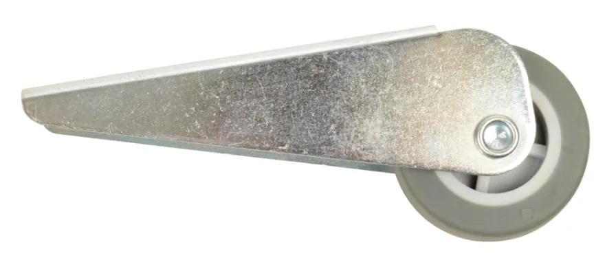 Møbelhjul fast m/plade grå 40 mm