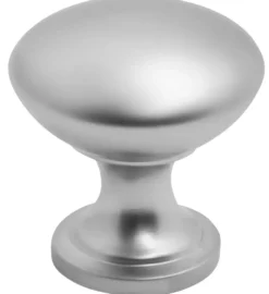 Møbelknop mat krom Ø27,5 mm