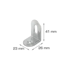Møbelvinkel 4 stk. - 41 x 26 x 23 mm