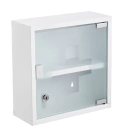 Medicinskab 30 x 12 x 30 cm hvid - REN