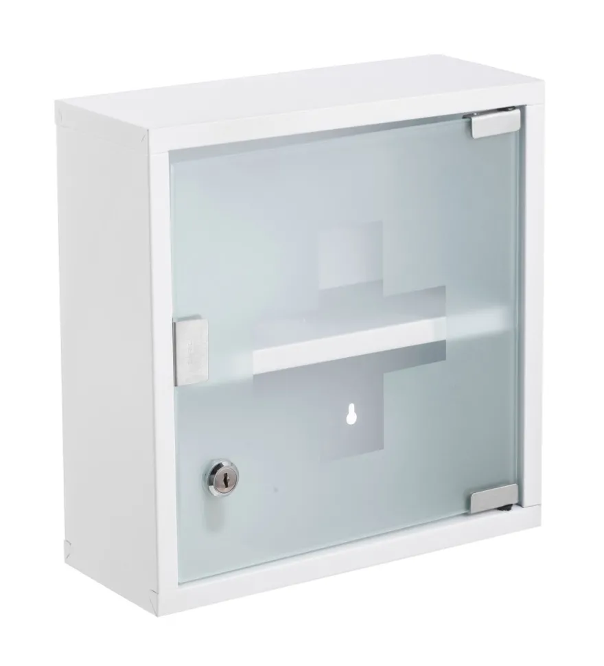 Medicinskab 30 x 12 x 30 cm hvid - REN