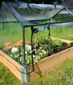 Minidrivhus 120 x 80 cm stål m/plastdug - Garden®