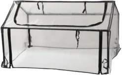 Minidrivhus 120 x 80 cm stål m/plastdug - Garden®