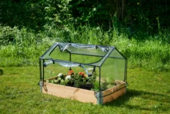 Minidrivhus 120 x 80 cm stål m/plastdug - Garden®