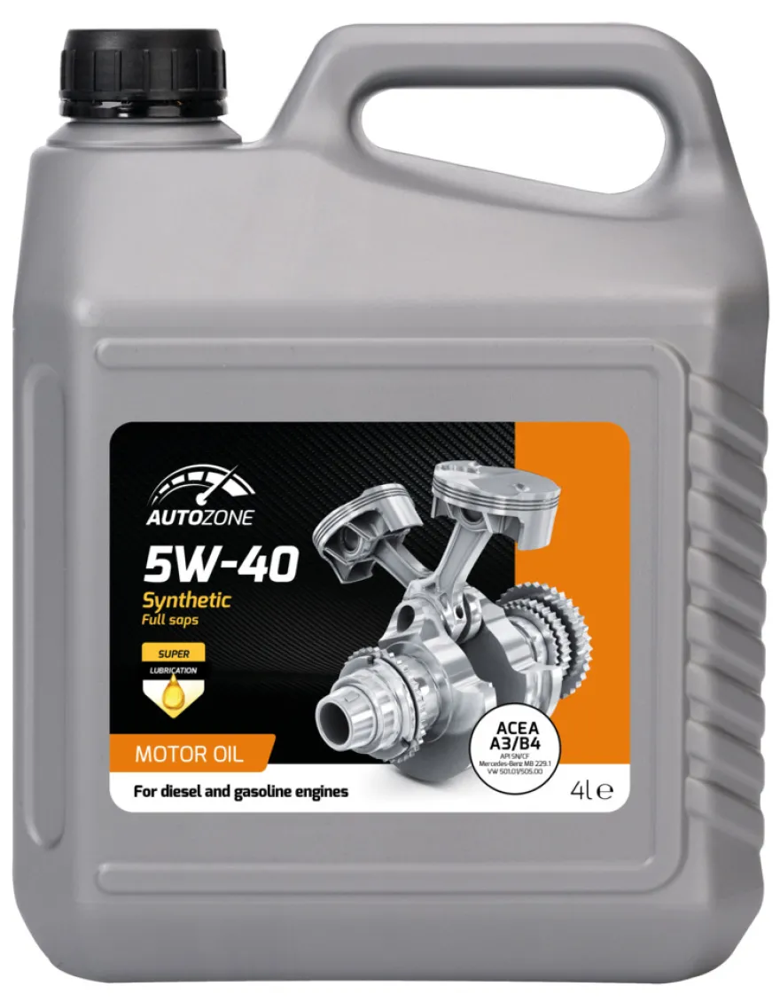 Motorolie fuldsyntetisk 5W-40 4 liter - AutoZone®
