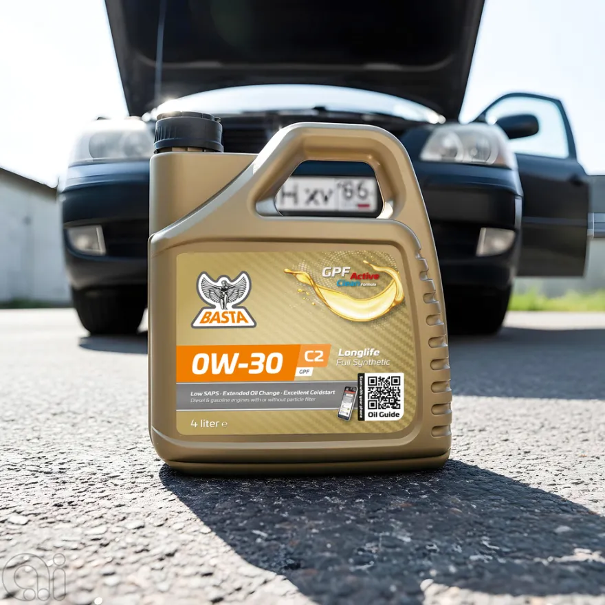 Motorolie 0W-30 C2 fuldsyntetisk - 4 liter