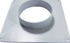 Murflange Ø100 mm - hvid