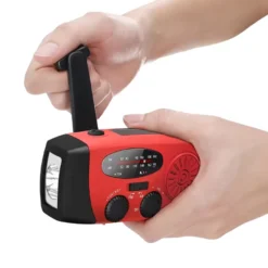 Nødradio m/lygte og powerbank