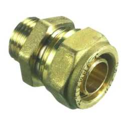 Nippel til PeX rør i gulvvarme 1/2" x 20 mm