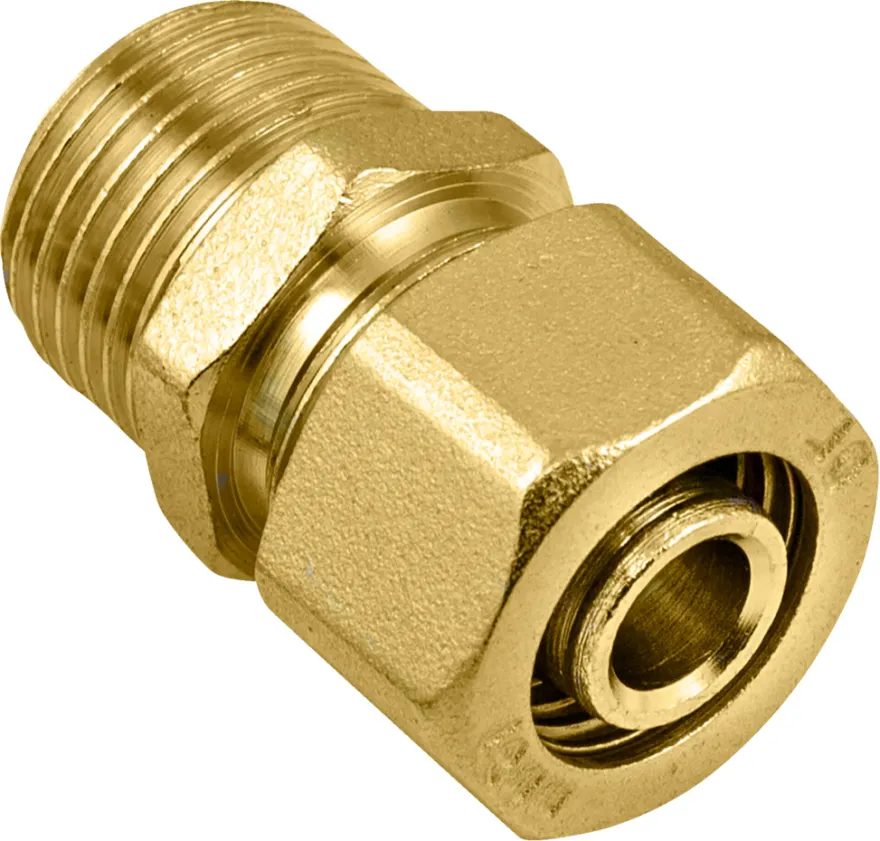 Nippel til PEX-rør 1/2" x 18 mm
