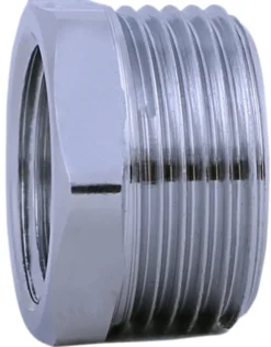 Nippelmuffe forkromet 1/2" x 3/8"