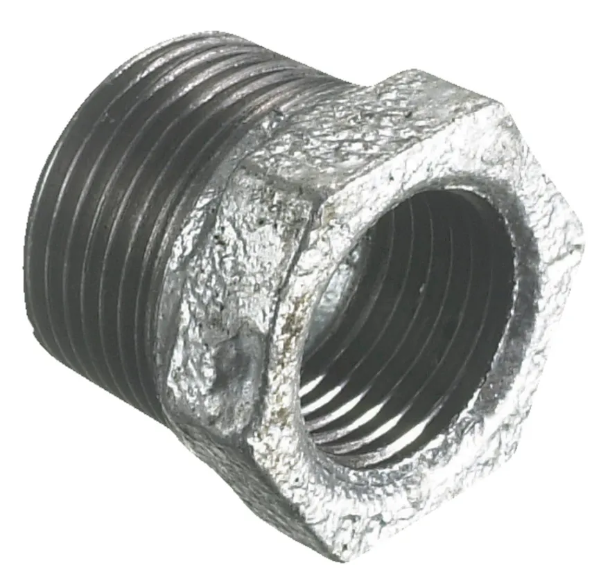 Nippelmuffe galvaniseret 1" x 3/4"
