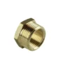 Nippelmuffe messing 3/4" x 1/2"