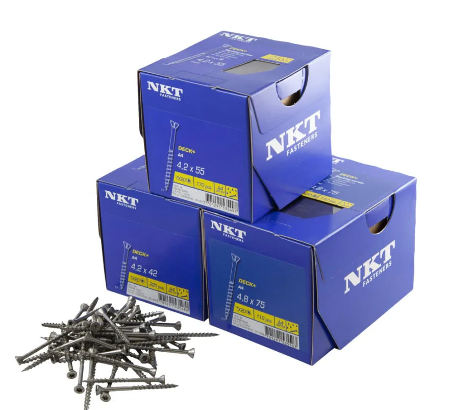 NKT Fasteners DECK+ terrasseskrue 4,2 x 42 mm 220 stk.