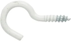 NKT Fasteners skruekrog 3,5 x 60 mm hvid 4 stk.