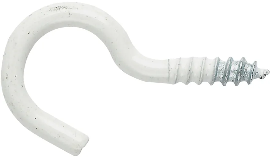 NKT Fasteners skruekrog 2,6 x 30 mm hvid 6 stk.