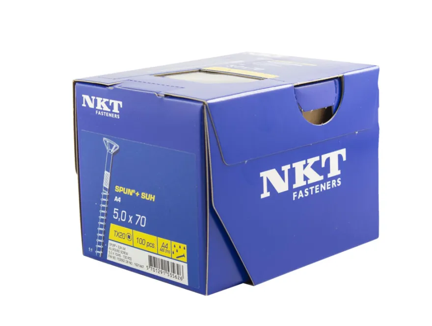 NKT Fasteners SPUN+ terrasseskrue 5,0 x 70 mm 100 stk.