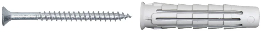 NKT Fasteners T6 universaldyvel m/skrue 6 x 30 mm 10 stk.