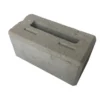 Nordic Block hjørne glat grå 30 x 15 x 15 cm