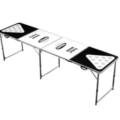 Nordic Games Beer Pong bord grå 240 x 60 cm