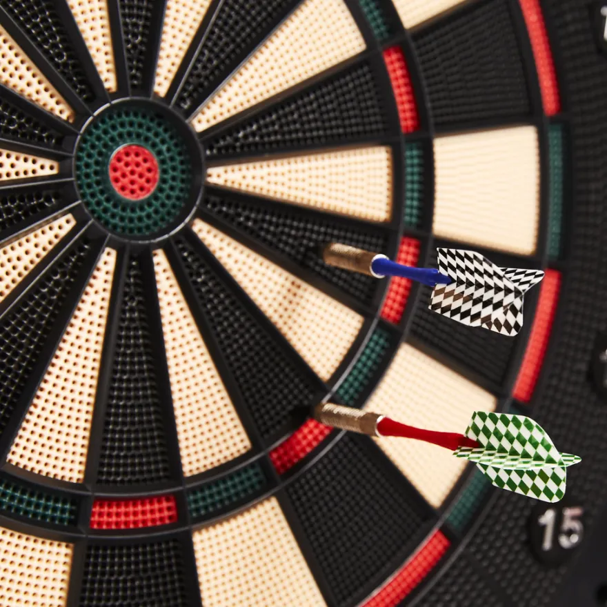 Nordic Games elektronisk dartskive i dartskab sort