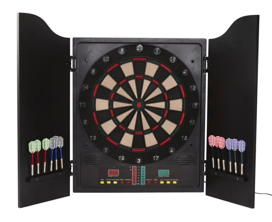 Nordic Games elektronisk dartskive i dartskab sort