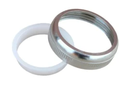Omløber 1 1/4" x 32 mm metal/krom